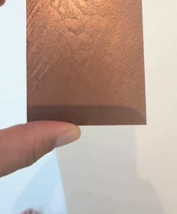 Real Copper microcement finish